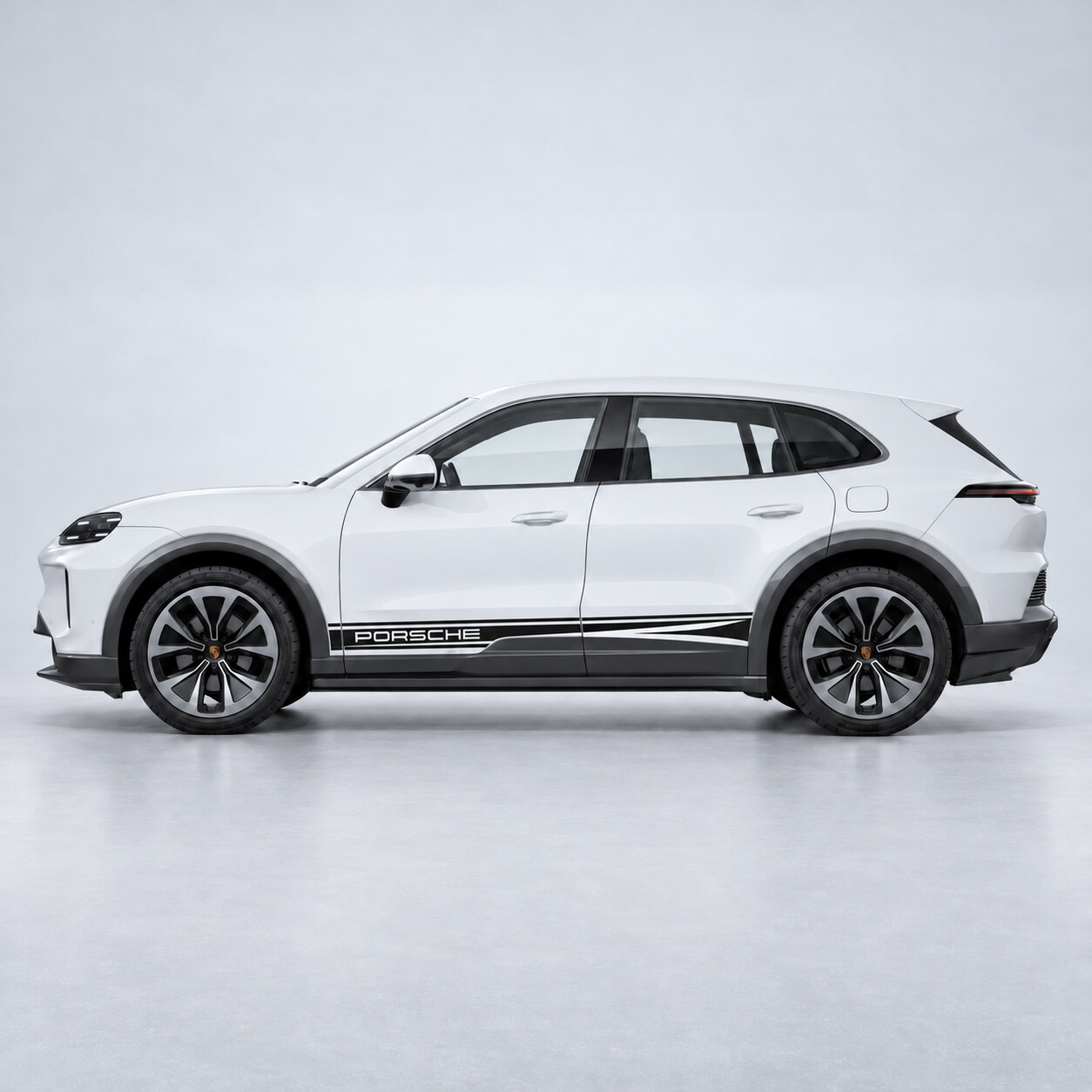 Adesivo in Vinile Strisce Accentate per Pedana per Porsche Cayenne Elettrica