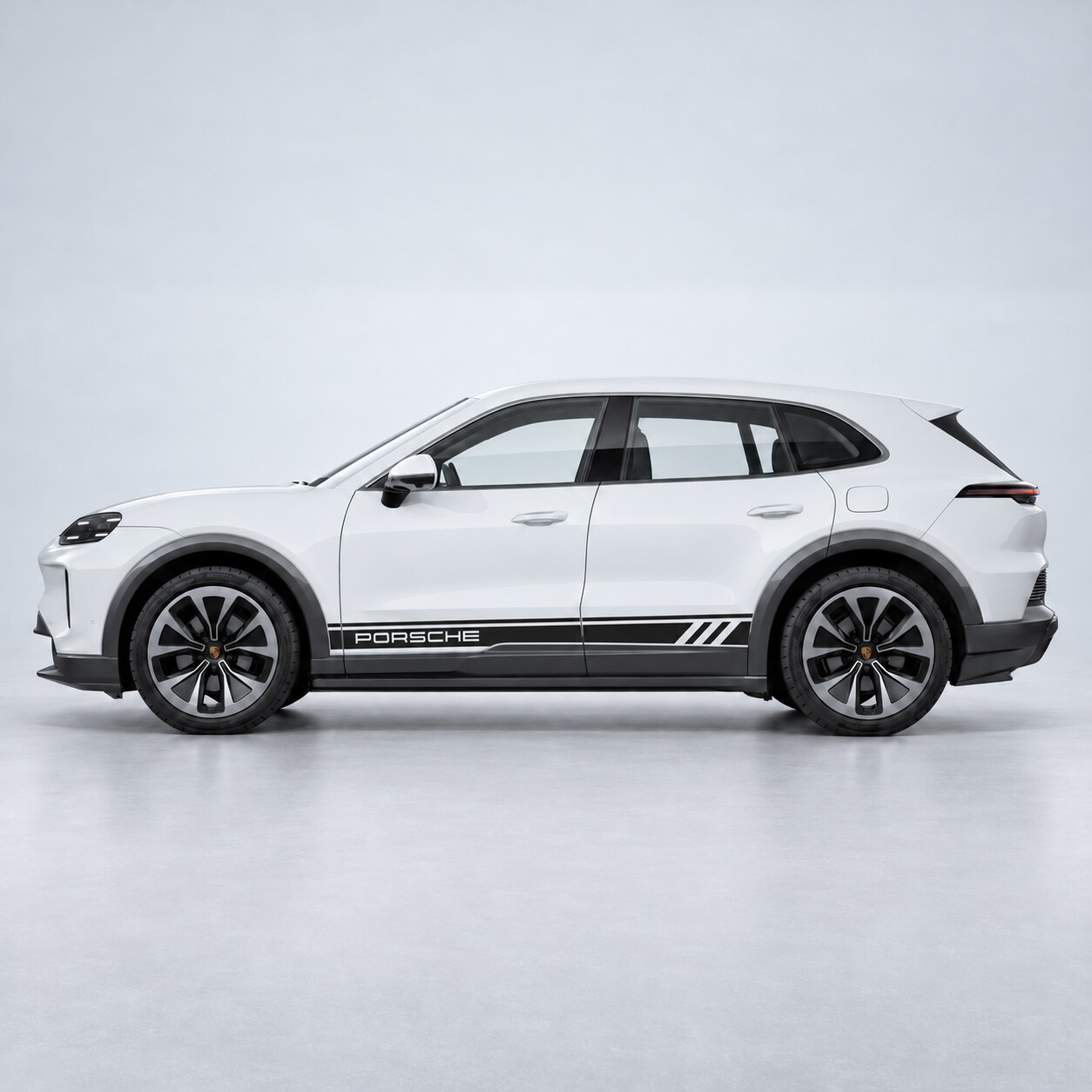 Strisce laterali in stile racing adesivo vinile per Porsche Cayenne Electric