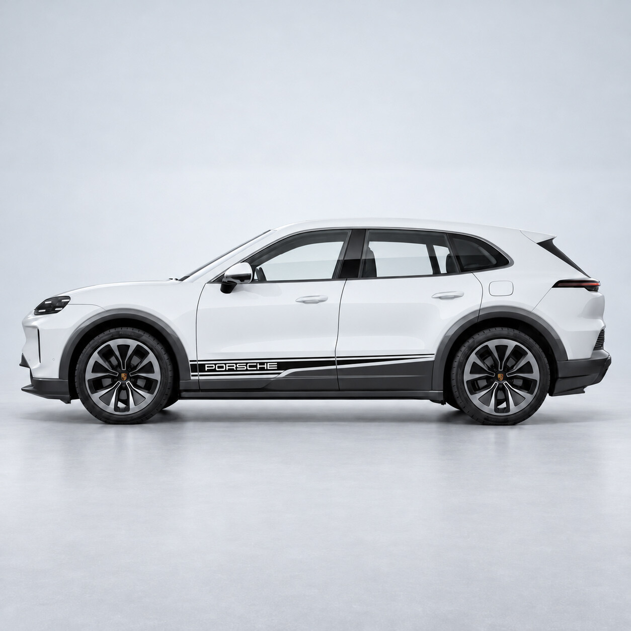 Adesivo in Vinile con Strisce Laterali Contorno Accento per Porsche Cayenne Electric