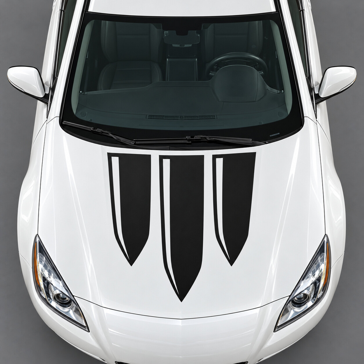 Adesivo Vinile Cofano con Tre Lama Scudo per Buick Regal GS 2012-2013