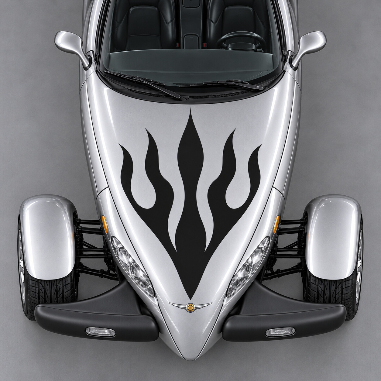 Adesivo in vinile con cinque fiamme per cofano, per Chrysler Prowler 2001-2002