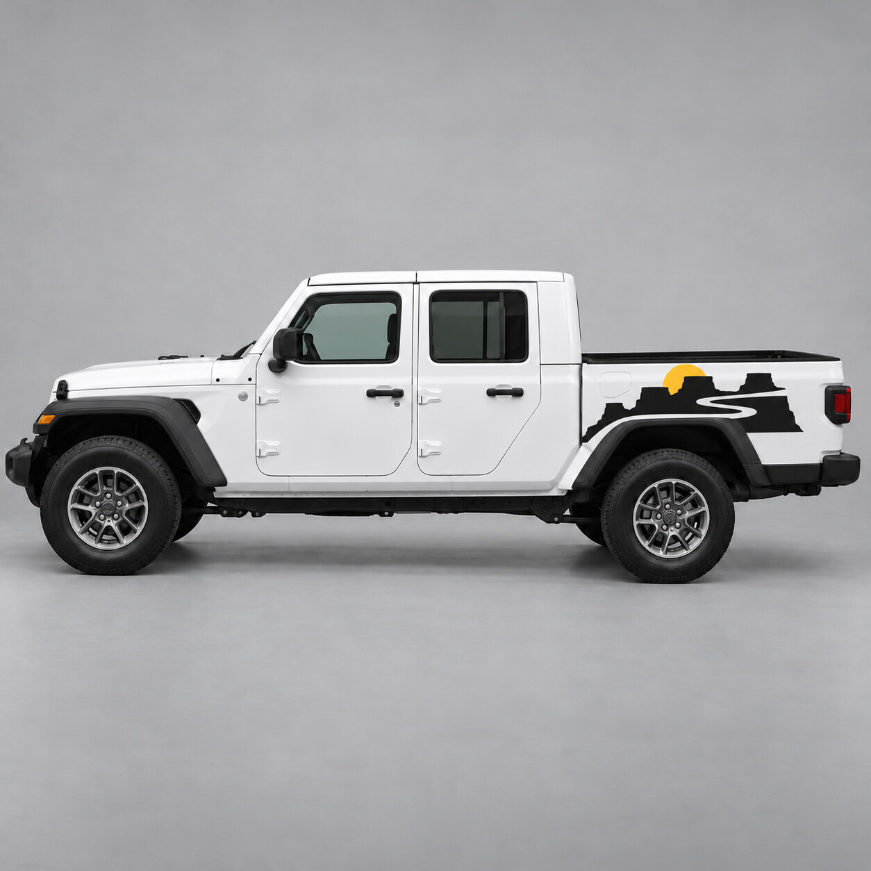 Adesivo in Vinile Canyon Switchbacks per Fiancata Jeep Gladiator Sport JT 2020–2026