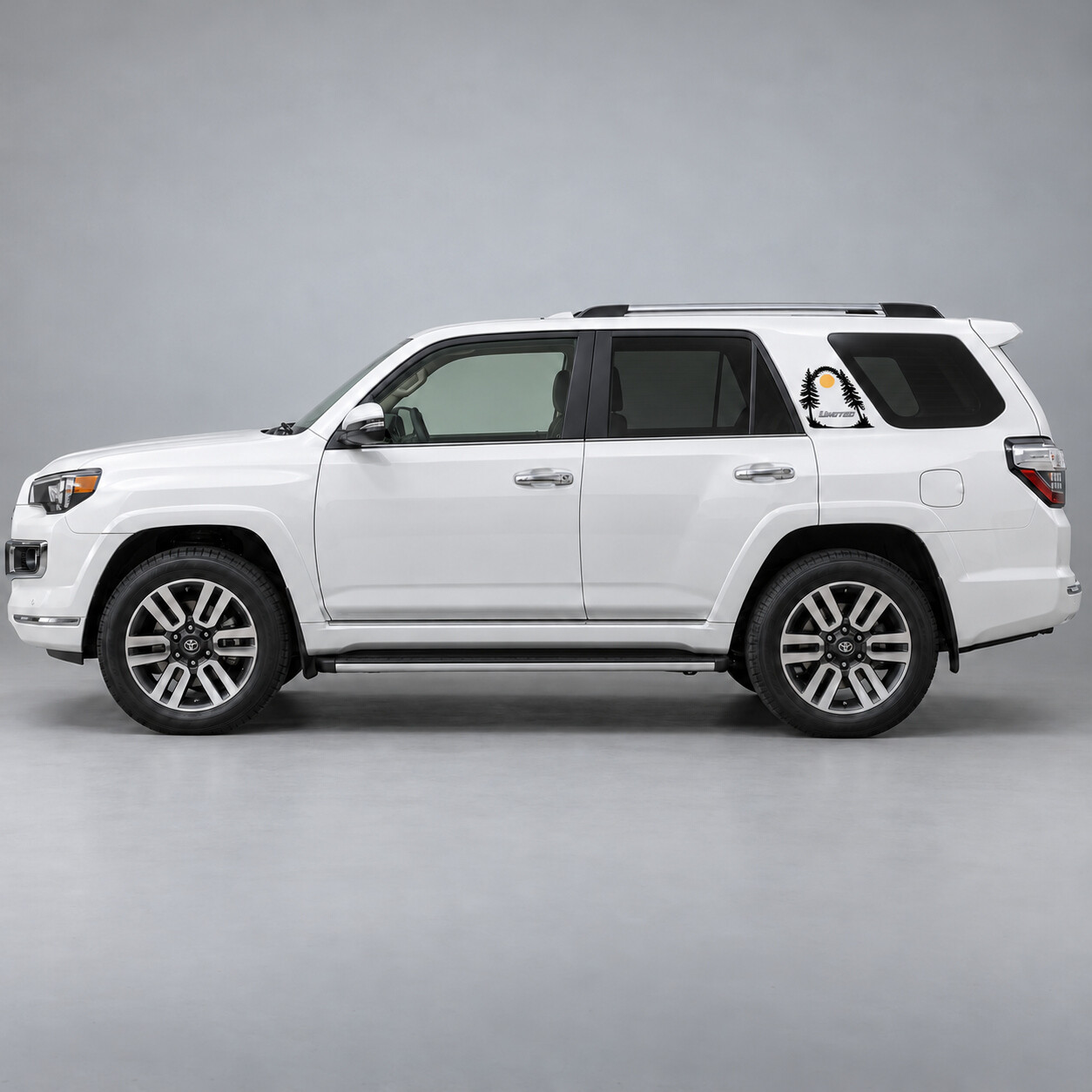 Adesivo in Vinile Cornice Distintivo Forestale per Montante Toyota 4Runner Limited N280 2014–2024