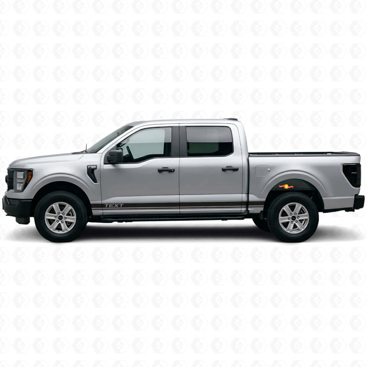 Kit Adesivi in Vinile Doppie Strisce Laterali Personalizzate per Musclecar truck 2016