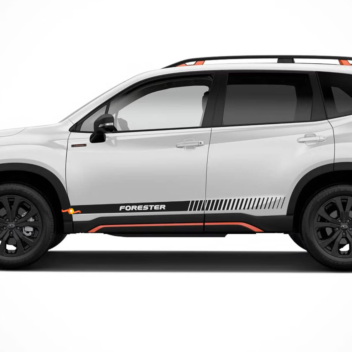 2X Suba FORESTER gonna laterale strisce vinile corpo decalcomania grafica emblema logo