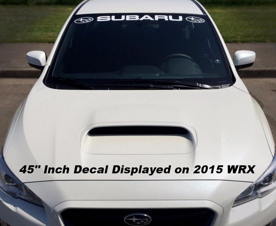 Subaru Windshield Sticker Banner Decalcomania Vinyl Rally Window Graphic WRX personalizzato STI