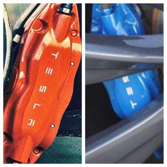 Set da 10 Adesivi Vinilici Personalizzati per Pinze Freni TESLA Decalcomania Sovrapposizione Grafica