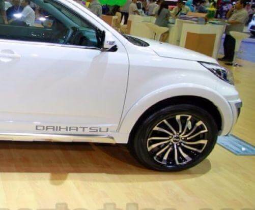 Adesivi in vinile con scritta del marchio per fiancata porta Coppia per Daihatsu
