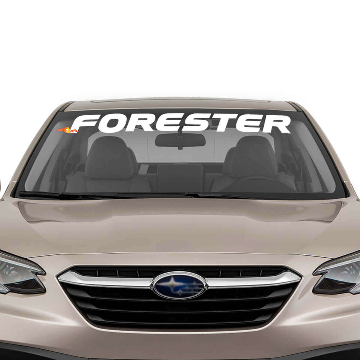Adesivo in Vinile con Scritta del Marchio per Parabrezza Subaru Forester