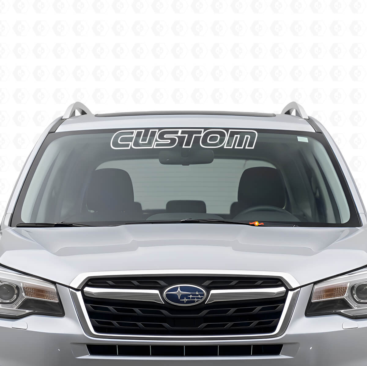 Adesivo in Vinile Personalizzato con Contorno per Parabrezza per Subaru Forester