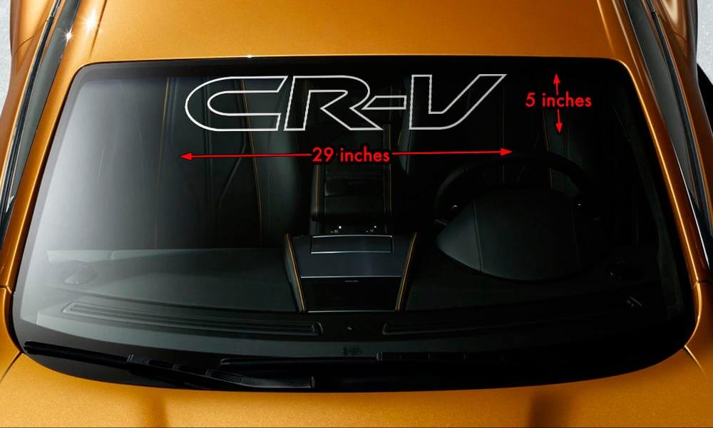 HONDA CRV CR-V OUTLINE Parabrezza Striscione Vinile Adesivo a lunga durata 29