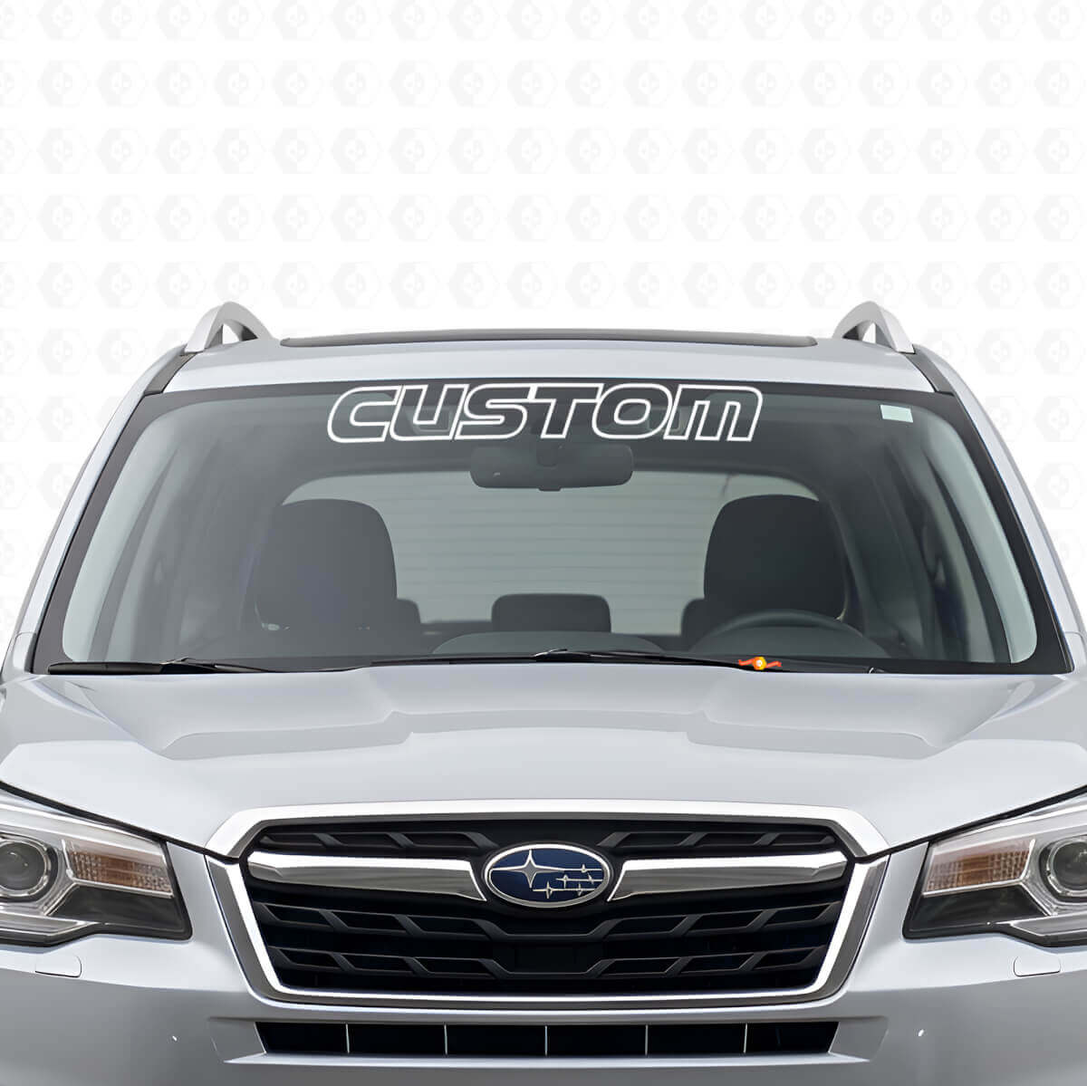 Adesivo in Vinile con Contorno Personalizzato per Parabrezza per Subaru Forester