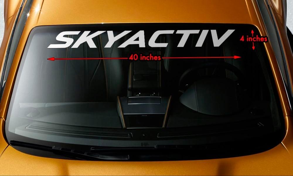 MAZDA SKYACTIV Parabrezza Banner Vinyl Long Lasting Premium Decal Sticker 40