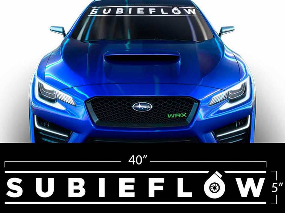 Adesivo in Vinile Subieflow per Parabrezza Subaru WRX STI BRZ