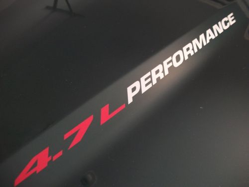 Kit di Adesivi in Vinile per Cofano Performance 4.7L per Jeep Grand Cherokee WJ