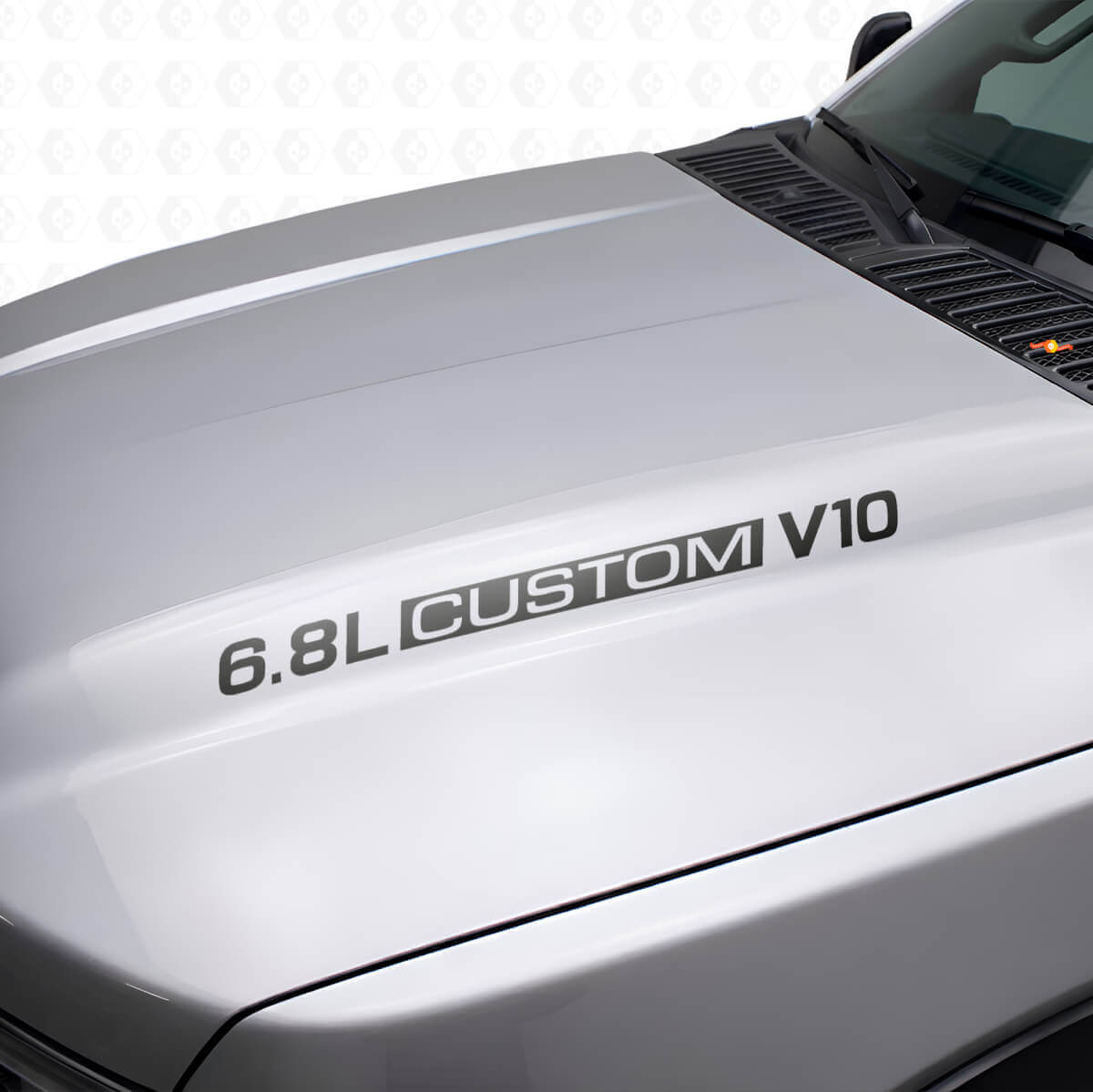 Adesivi in vinile per cofano personalizzati V10 6.8L per Musclecar F-250/350 Super Duty Excursion