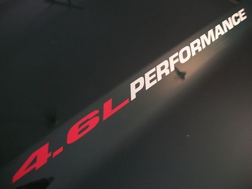 Adesivi in Vinile Cofano 4.6L Performance per Musclecar Musclecarmodel Truck