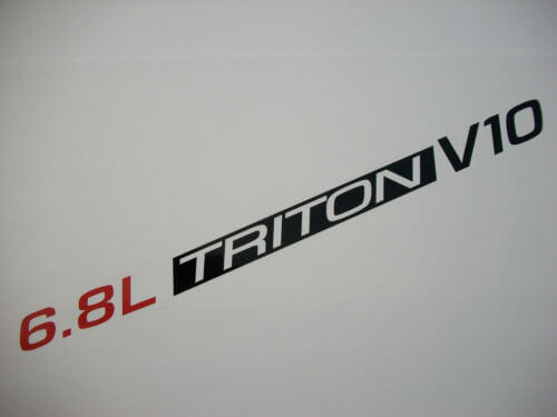 Adesivi in Vinile per Cofano 6.8L Triton V10 per Musclecar F-250/350 Super Duty Excursion