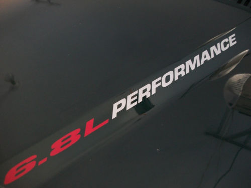 Adesivo Vinilico Cofano PERFORMANCE 6.8L per Ford F-250