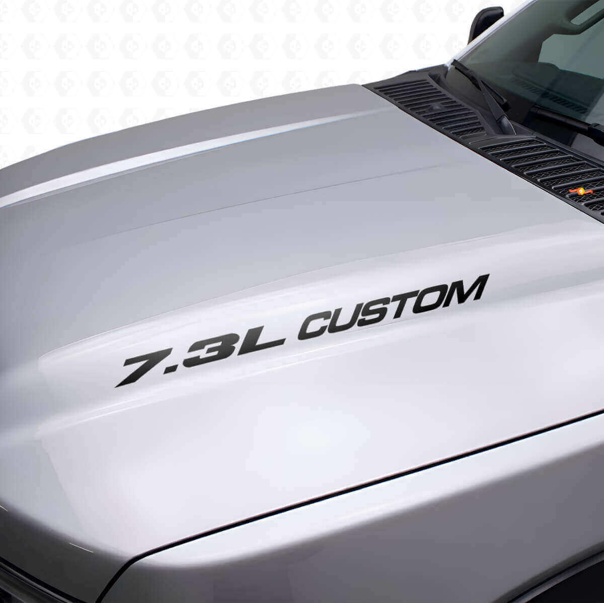 Set di decalcomanie in vinile personalizzate per cofano 7.3L per Musclecar truck F250 F350