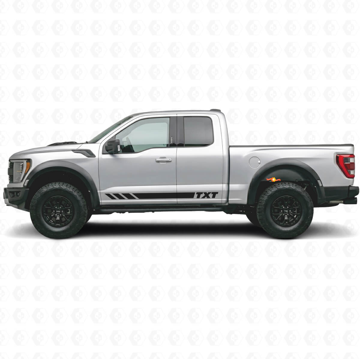 Kit adesivi in vinile personalizzati a striscia laterale per Musclecar Power Truck SVT 2017