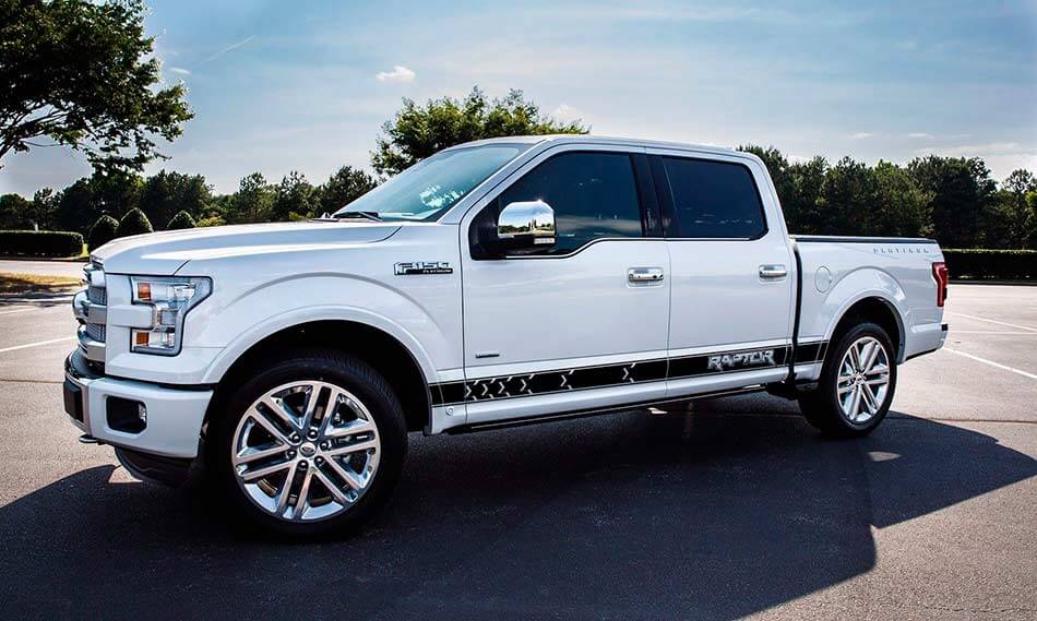 Adesivo Grafica Striscia Laterale Modello 5 per Ford F-150