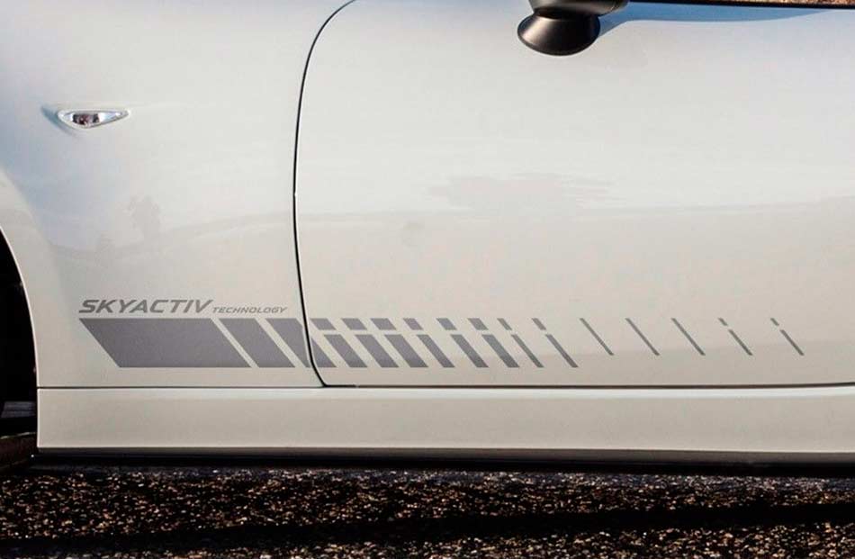 Zoom-Zoom Adesivo per decalcomanie a strisce grafiche da corsa in vinile per  auto per lato