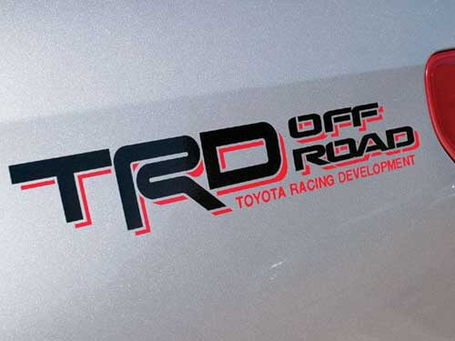 Adesivi in Vinyl per Paraurti Laterale Stile Off Road TRD per Toyota Tacoma Tundra