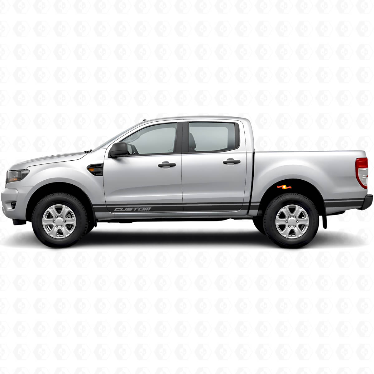 Adesivo in Vinile a Striscia Laterale con Lettere Personalizzate per Musclecar Ranger 2012-2020