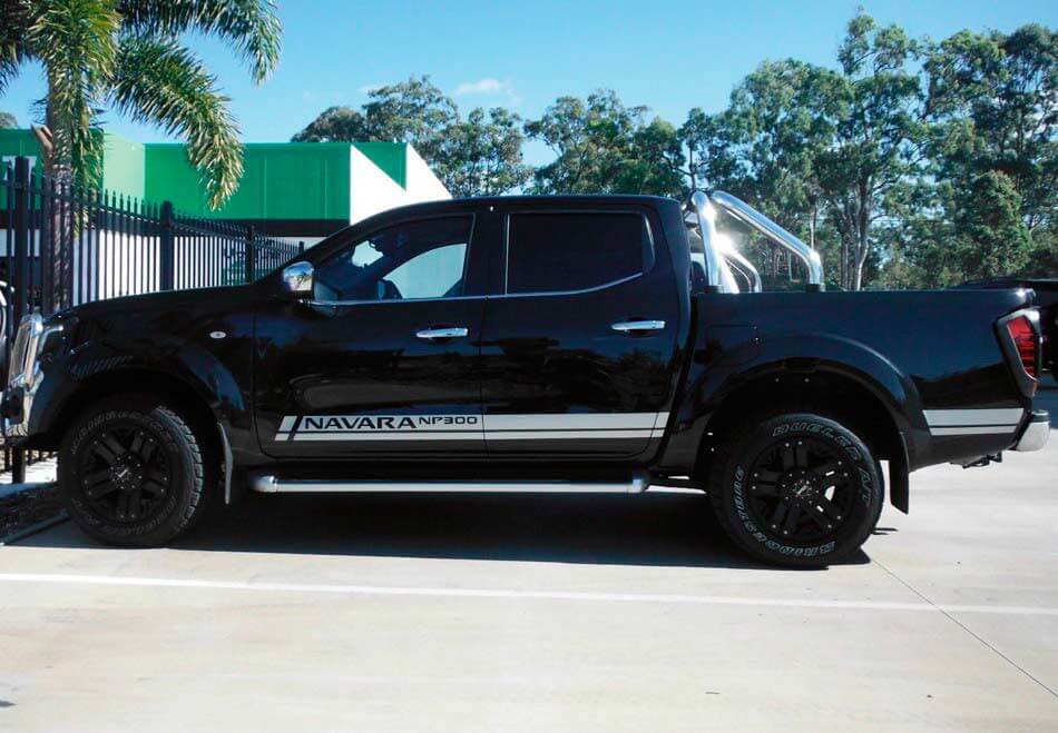Adesivo in vinile con grafica a strisce laterali 2 PC per adesivo NAVARA NP300 2015 2016