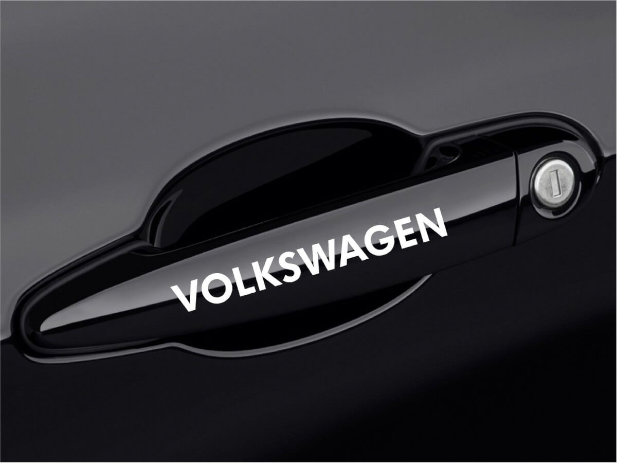 Adesivo in Vinile per Maniglia Porta per Volkswagen GTI Golf Eos Jetta Passat