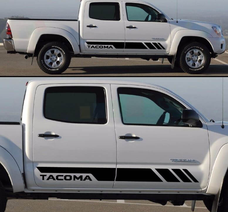 Kit adesivi decalcomania per i gradini laterali TOYOTA TACOMA 2017 2016 2015 2014
