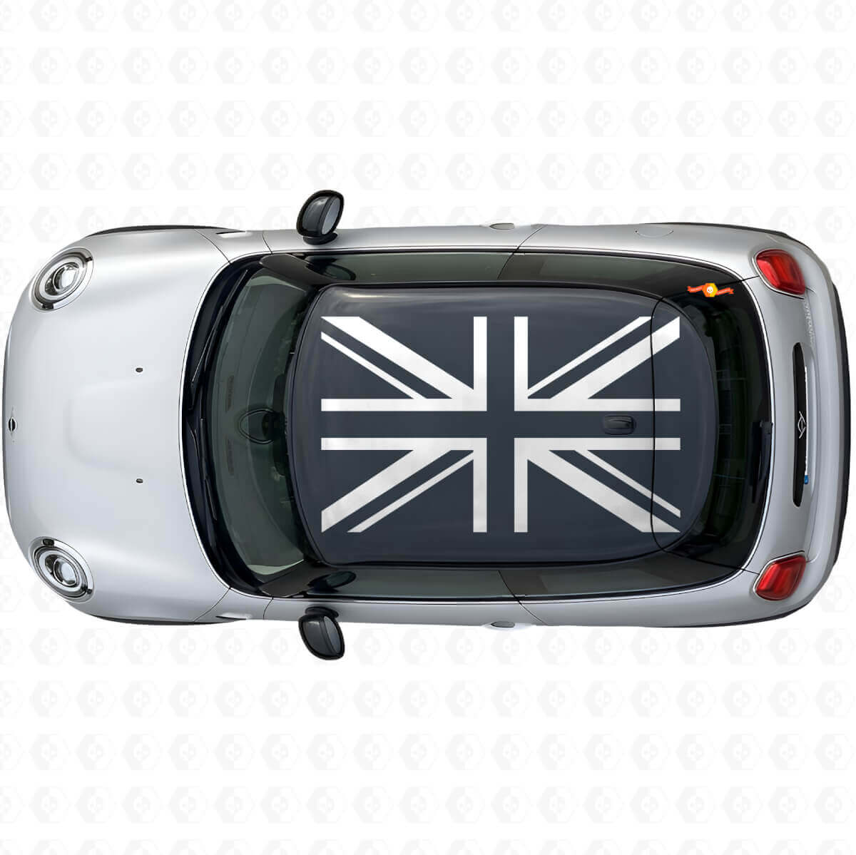 Set di adesivi vinilici con bandiera Union Jack britannica per tetto MINI Cooper S JCW
