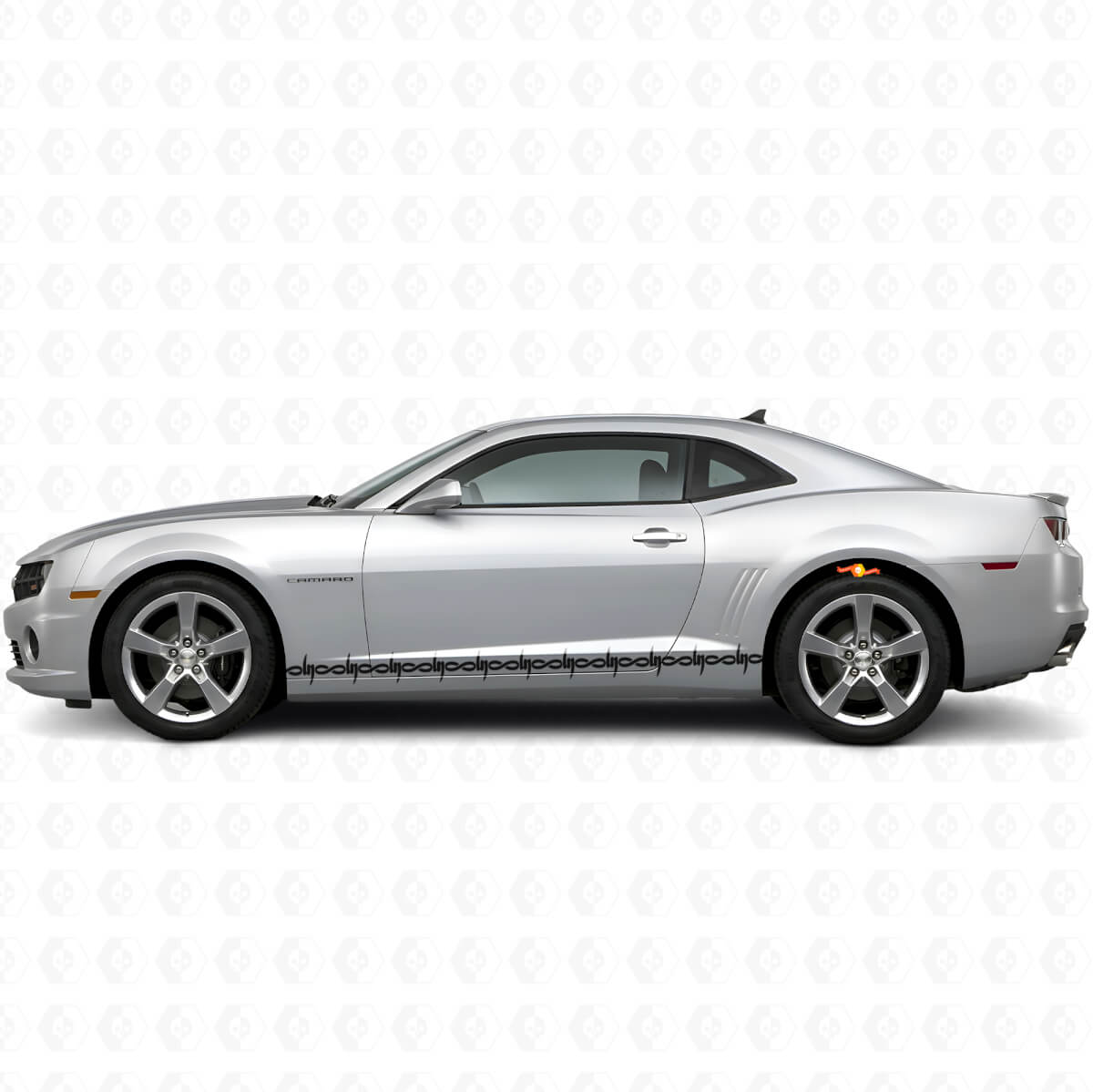 Kit di Adesivi in Vinile a Strisce Laterali a Filo Spinato per Dodge Challenger Charger