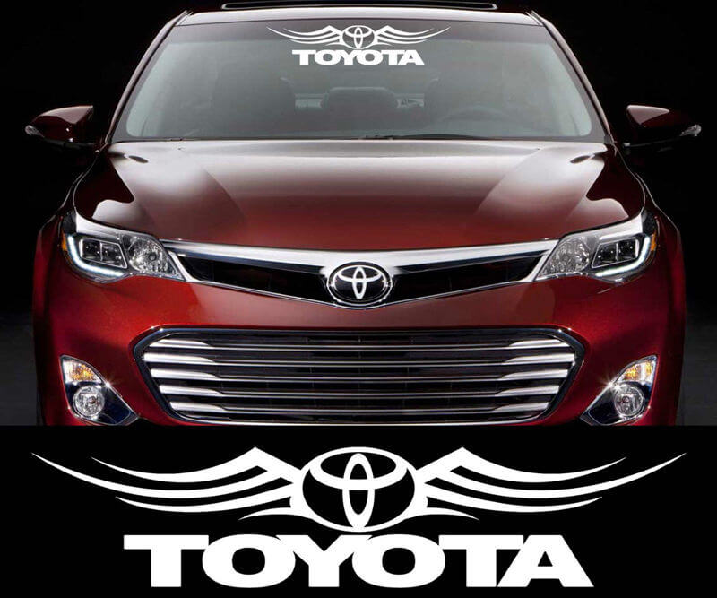Toyota Racing Decal Sticker Car Window Parabrezza auto e moto