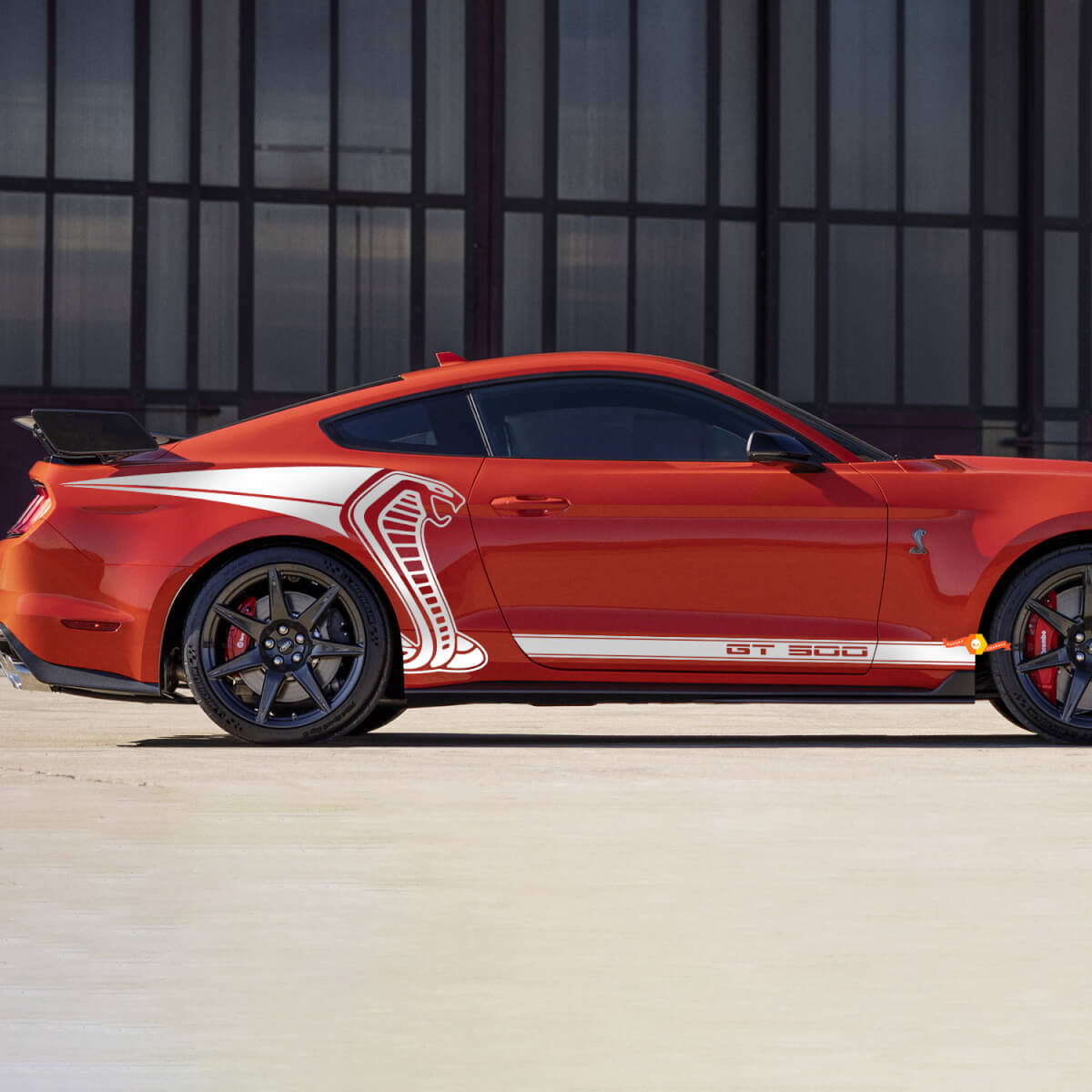 Grafiche laterali posteriori Strisce Adesivi Decalcomanie per Ford Mustang Cobra

