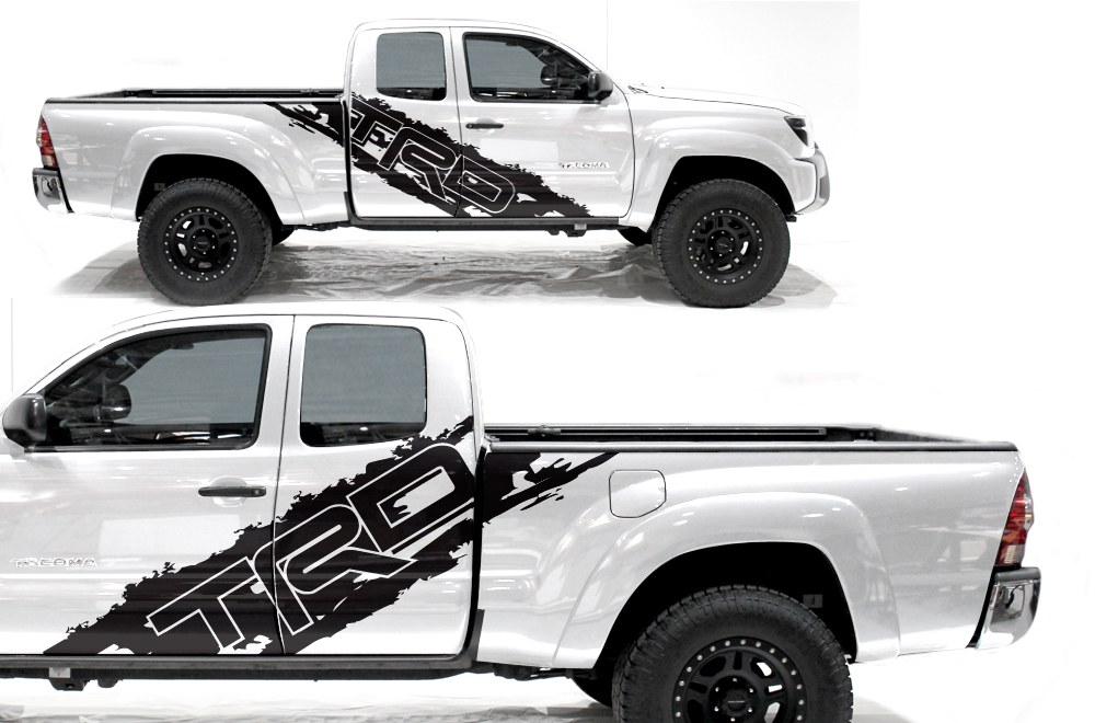 Adesivo Vinile Laterale Stile Usurato TRD per Toyota Tacoma 2005-2020