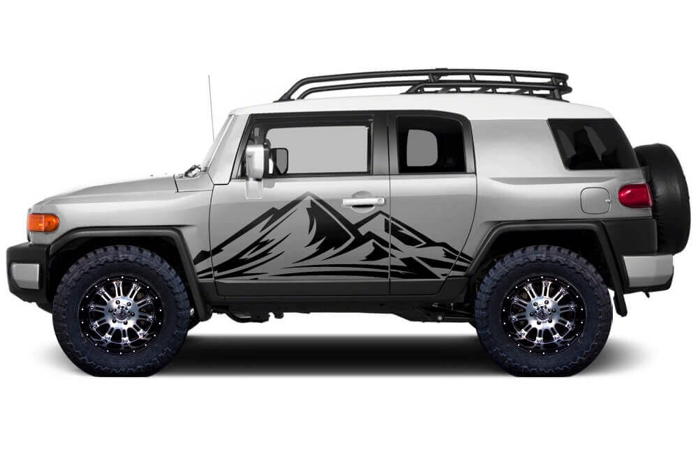 Kit di Adesivi in Vinile Mountain Side per Toyota FJ Cruiser 2007-14