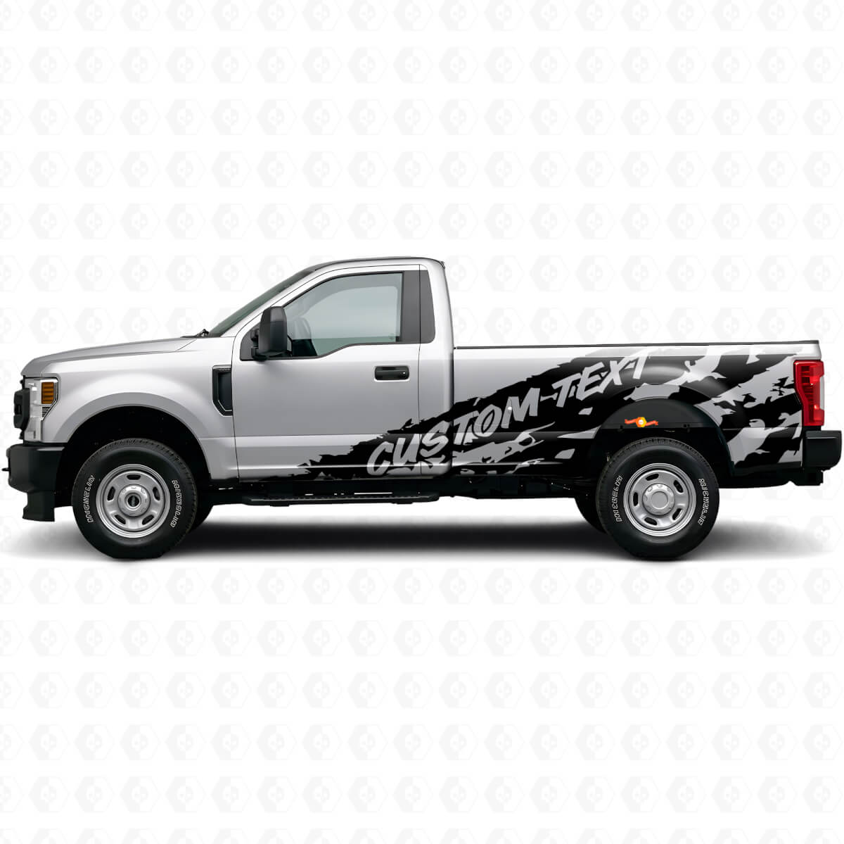 Adesivo Vinilico Laterale Personalizzato Antischizzi Fango per Musclecar F-250 1999-2006