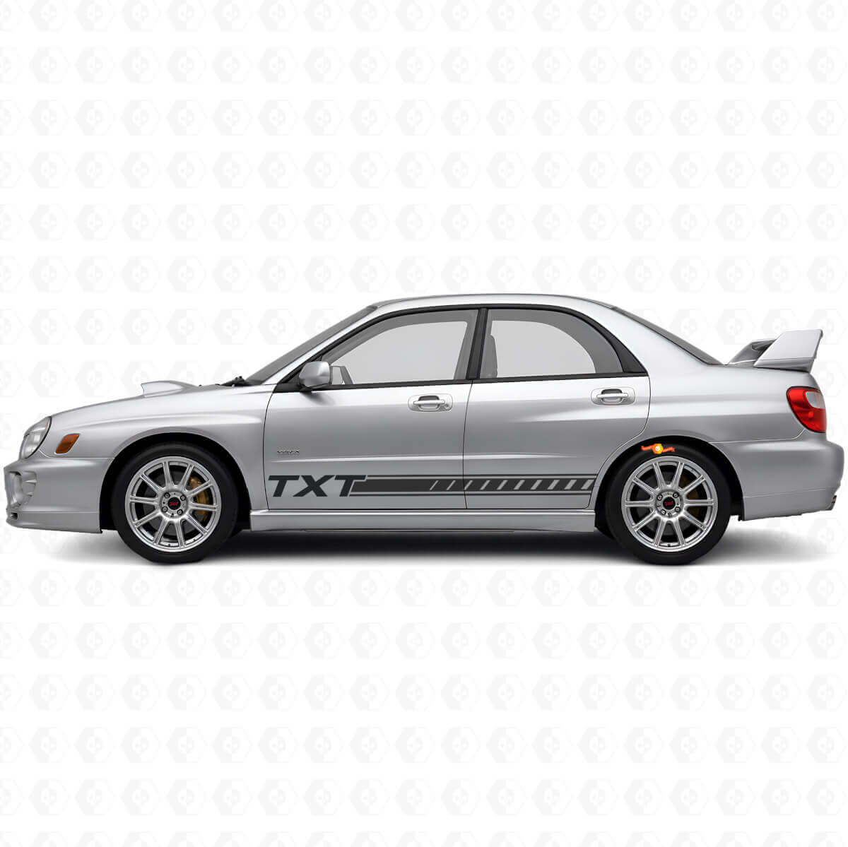Kit Adesivi Vinilici Personalizzati per Minigonne per Subaru Impreza 2002-07