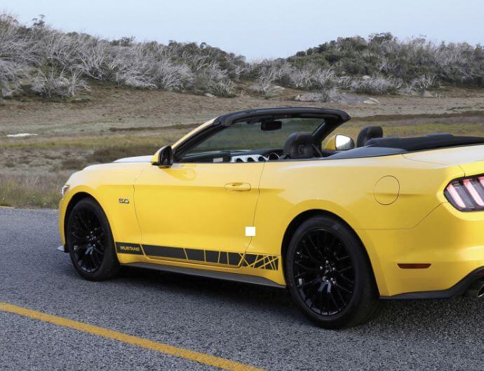 Musclecar Musclecarmodel 6a generazione adesivo grafico striscia laterale retrò Musclecar Performance
