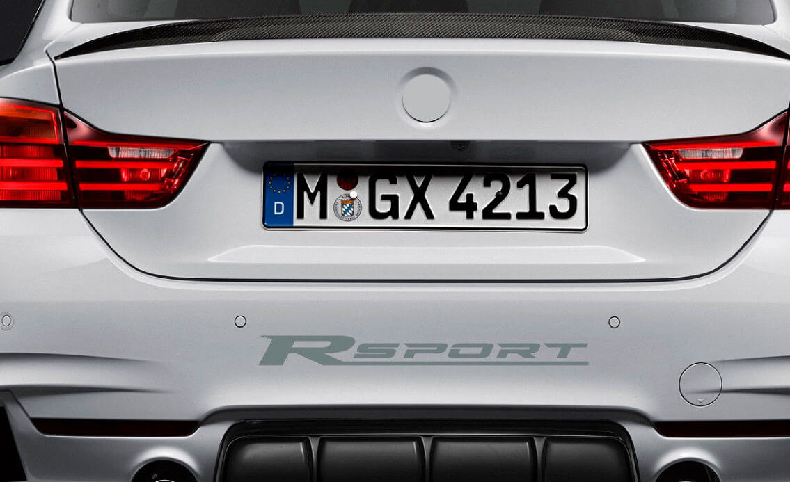 Racing Sport Vinyl Decal Sticker sport auto da corsa auto paraurti emblema logo SILVER