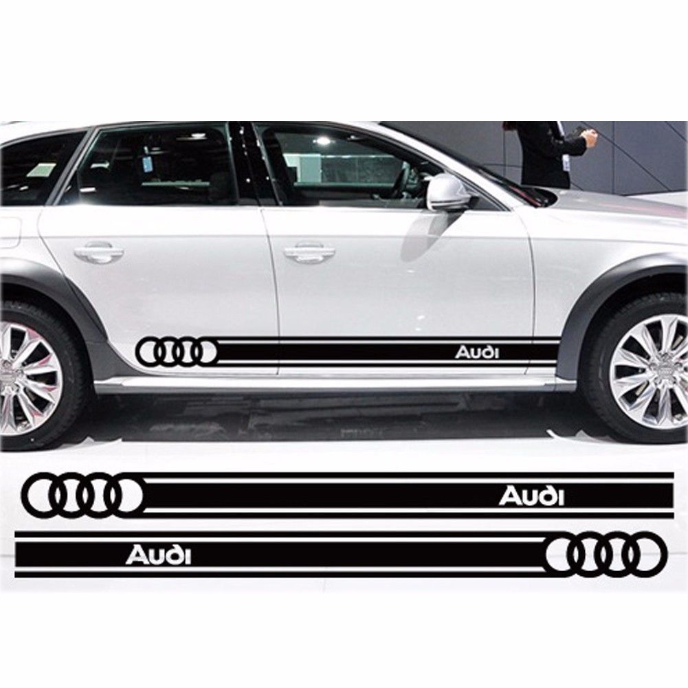 Beltline Body decalcomanie adesivi per auto decorazione personalizzata per il logo Audi