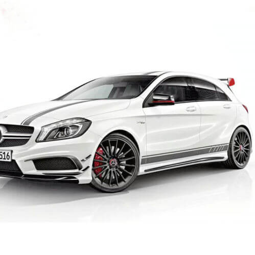 Kit Completo Adesivi Vinilici Strisce Racing per Mercedes-Benz A45 AMG