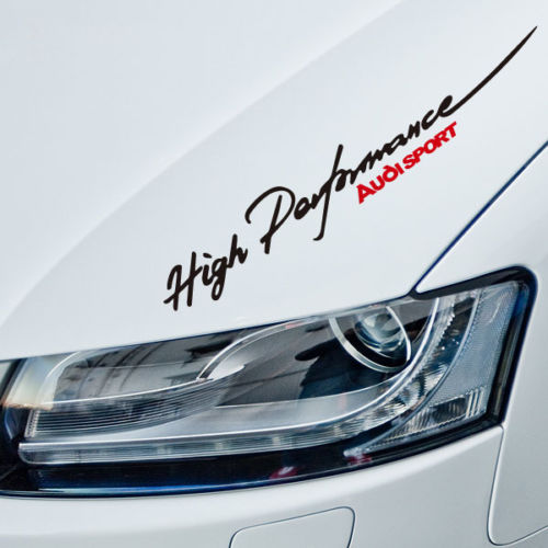 Adesivo per auto per vinile ad alte prestazioni Audi 2 colori Decal per auto