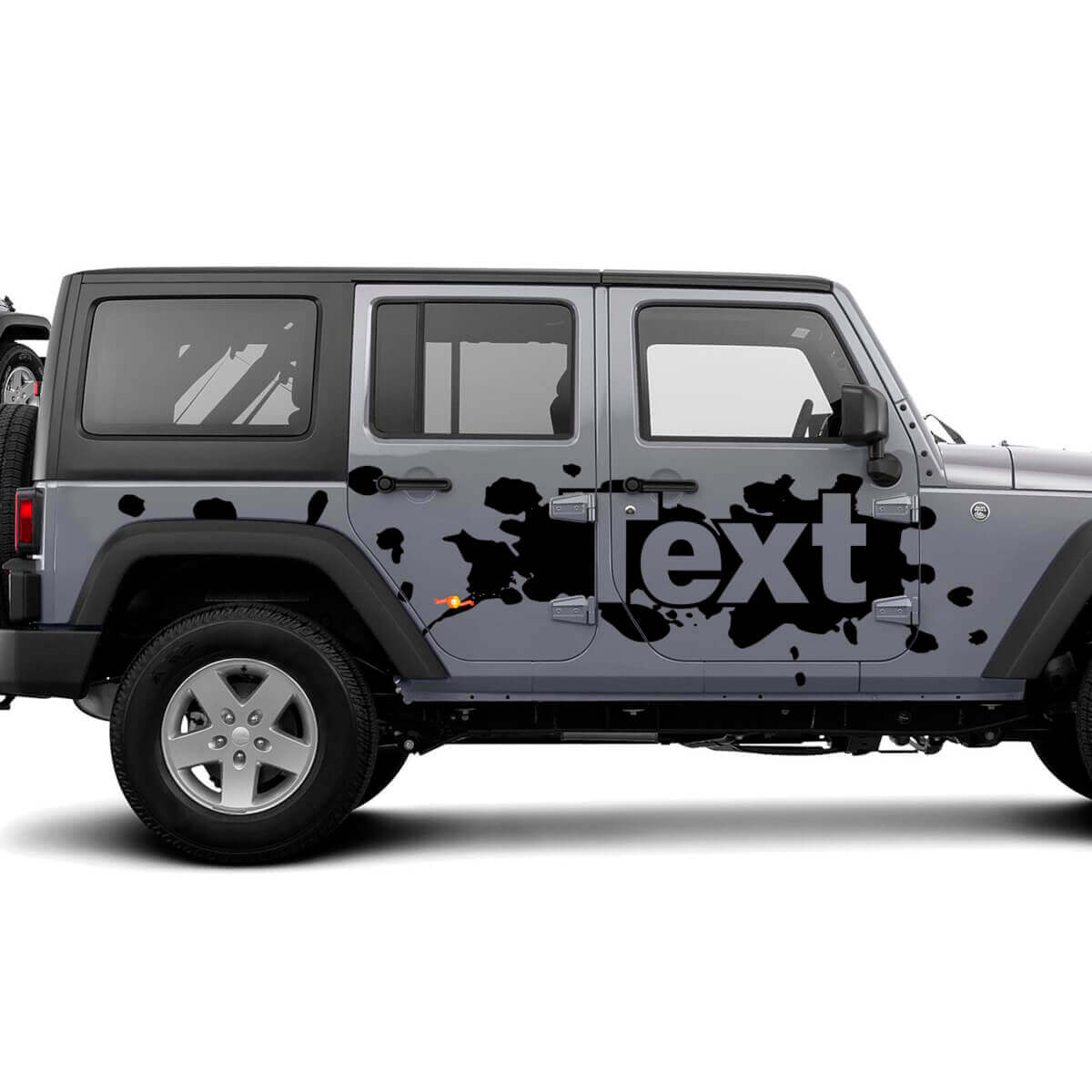 Kit adesivi laterali a schizzi di vernice per Jeep Wrangler JK JL