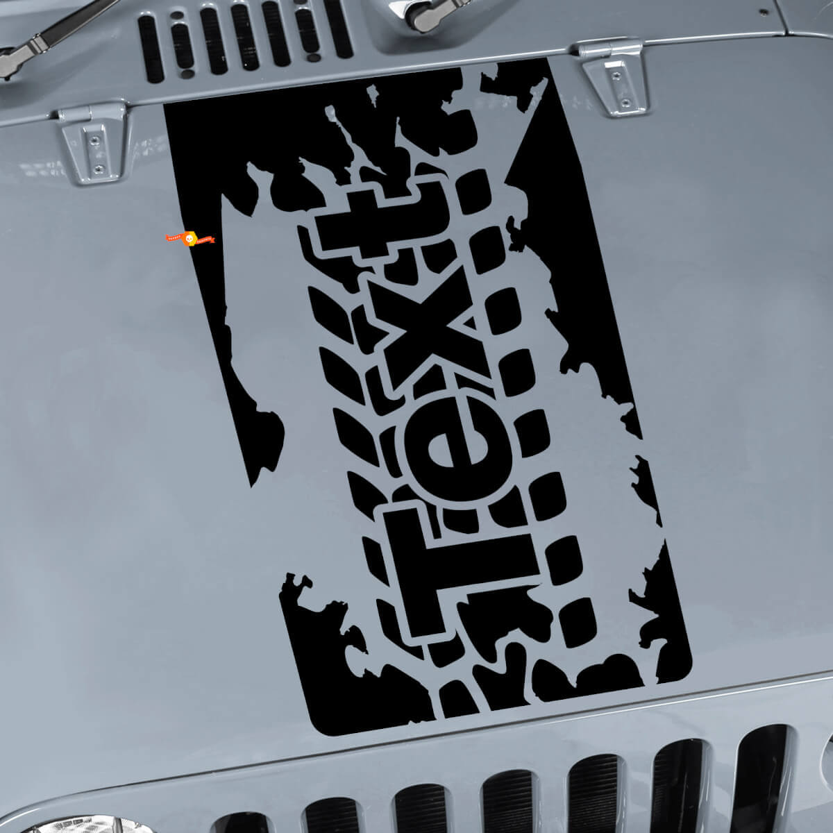 Adesivo in vinile con lettere personalizzate per battistrada pneumatico per Jeep Wrangler