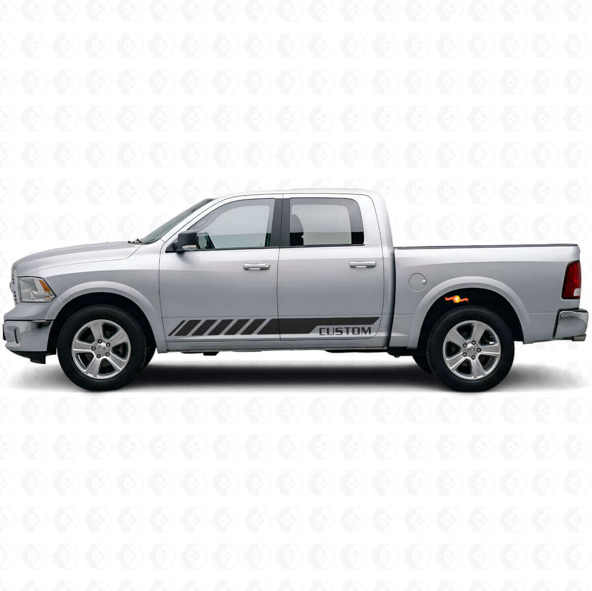 Adesivo in Vinile Personalizzato Strisce Laterali Racing Kir per Dodge Ram Rebel 2009-2016