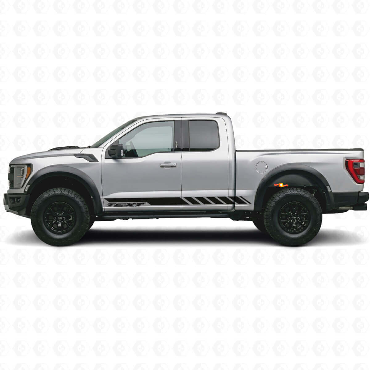 Adesivo in Vinile con Strisce Laterali Personalizzate a Scacchiera per Musclecar camion 2010-2020