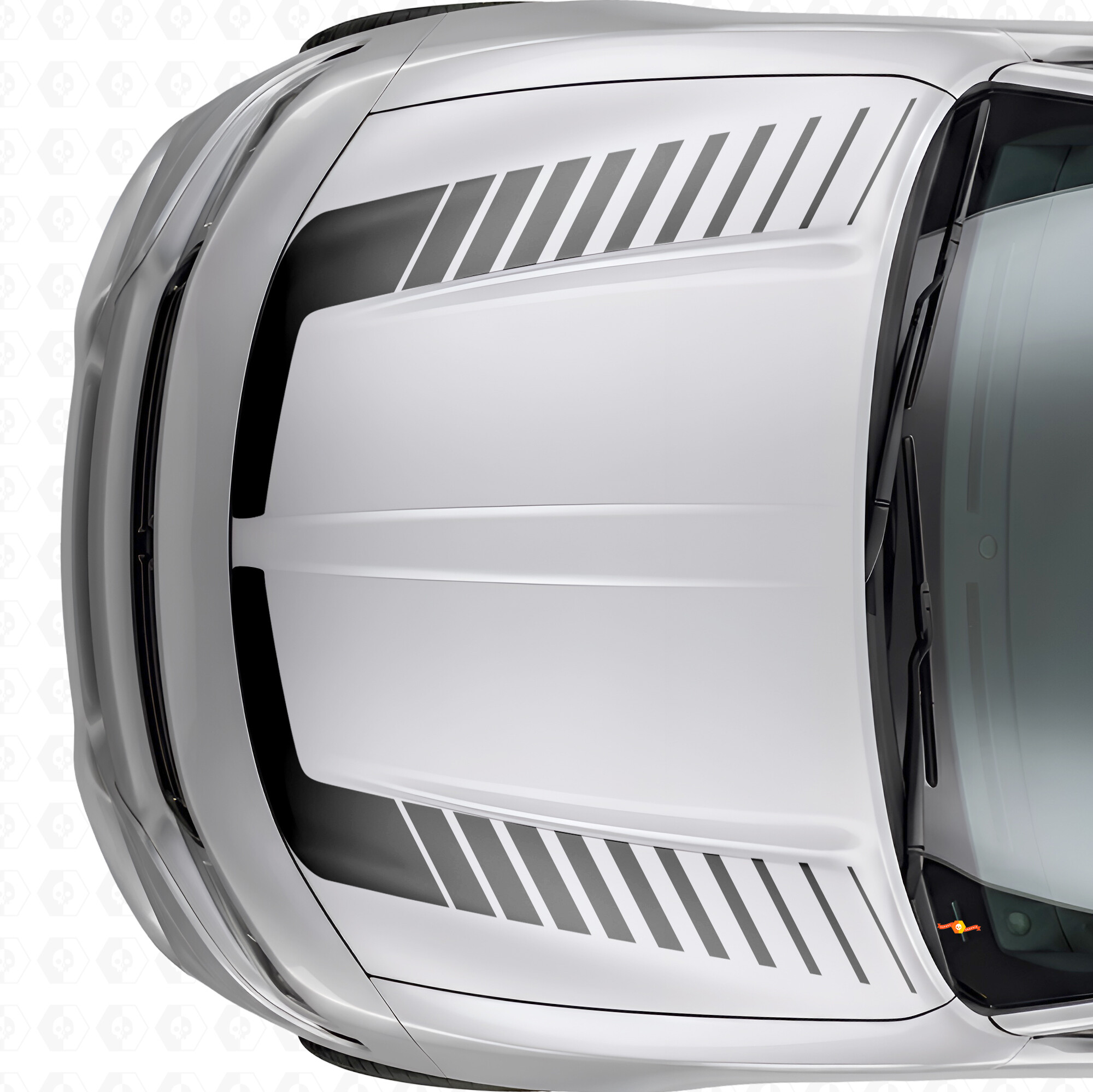 Adesivo in Vinile per Cofano con Strisce di Accento Stile Strobo per Dodge Charger 2015-2026